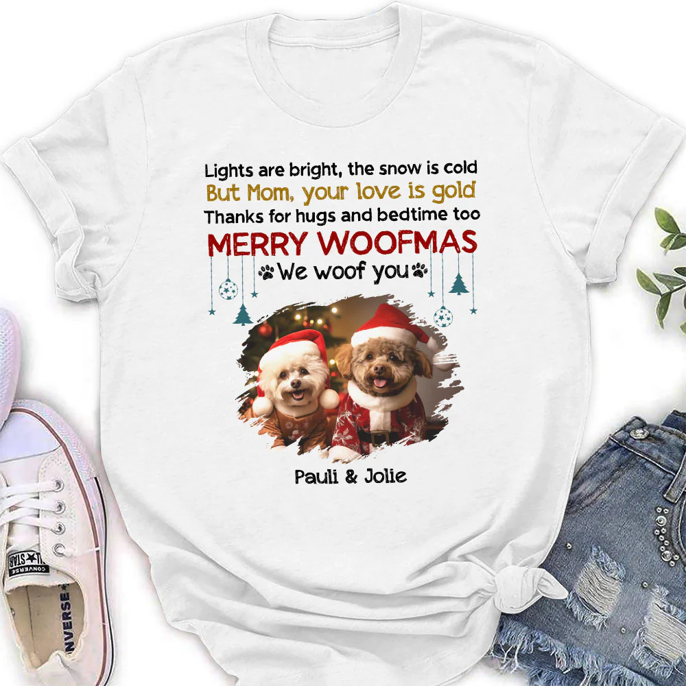 Hugs And You Is All I Need Photo - Personalized Custom Women's T-shirt - Image 3