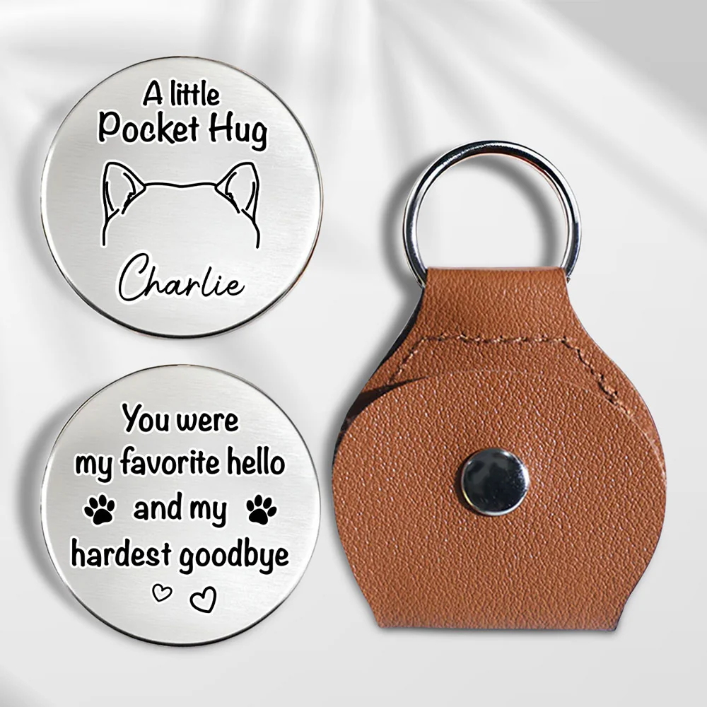 Human Protected By Dog - Personalized Custom Pocket Hug