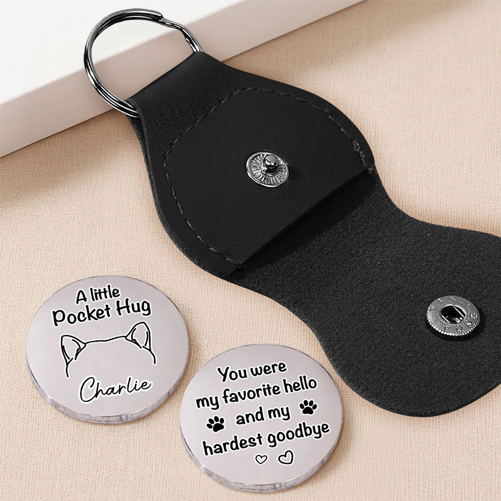Human Protected By Dog - Personalized Custom Pocket Hug - Image 2