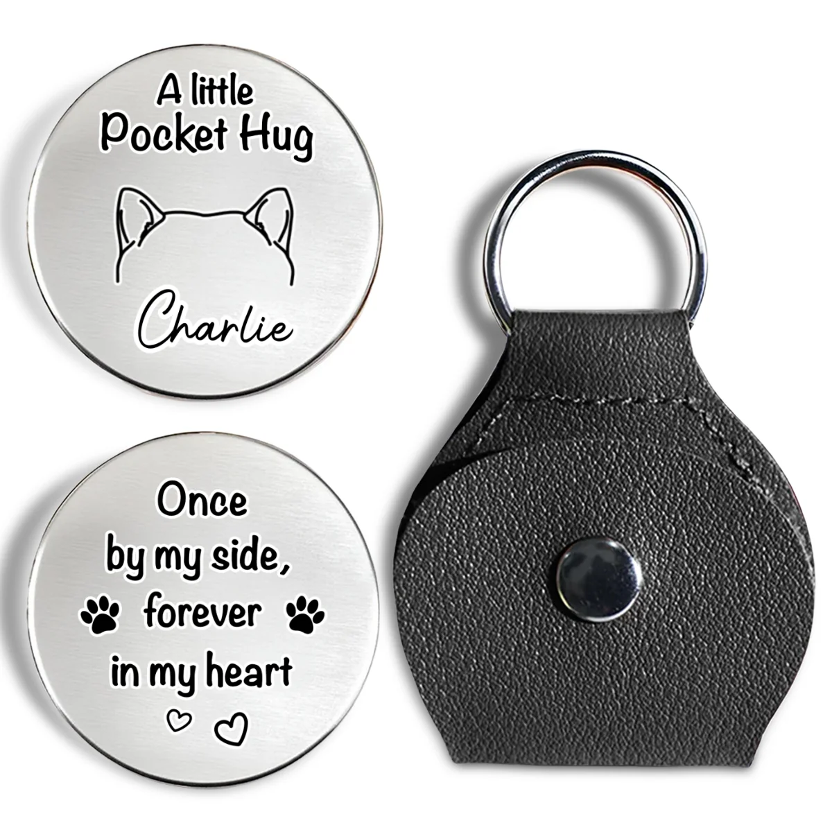 Human Protected By Dog - Personalized Custom Pocket Hug - Image 6