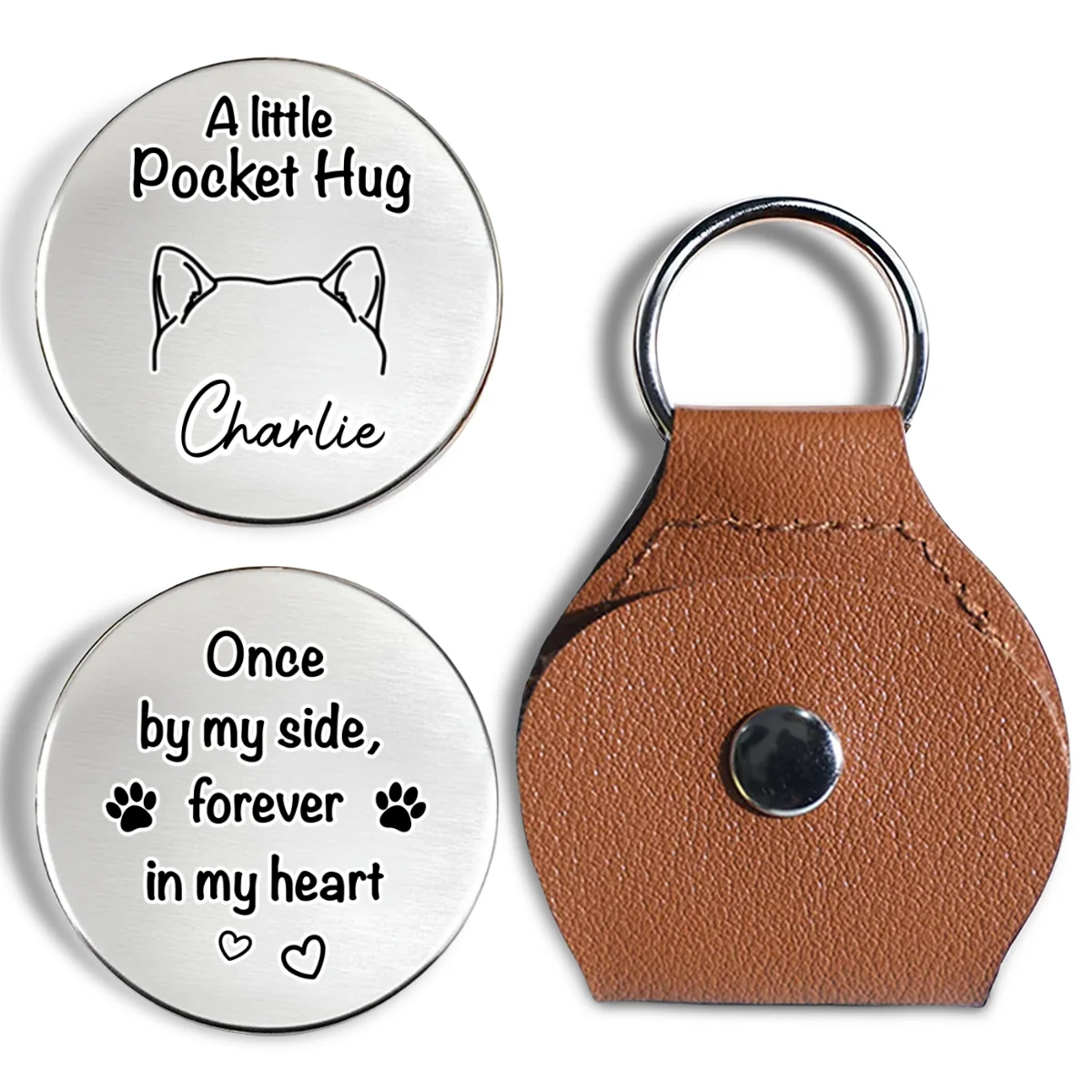 Human Protected By Dog - Personalized Custom Pocket Hug - Image 7