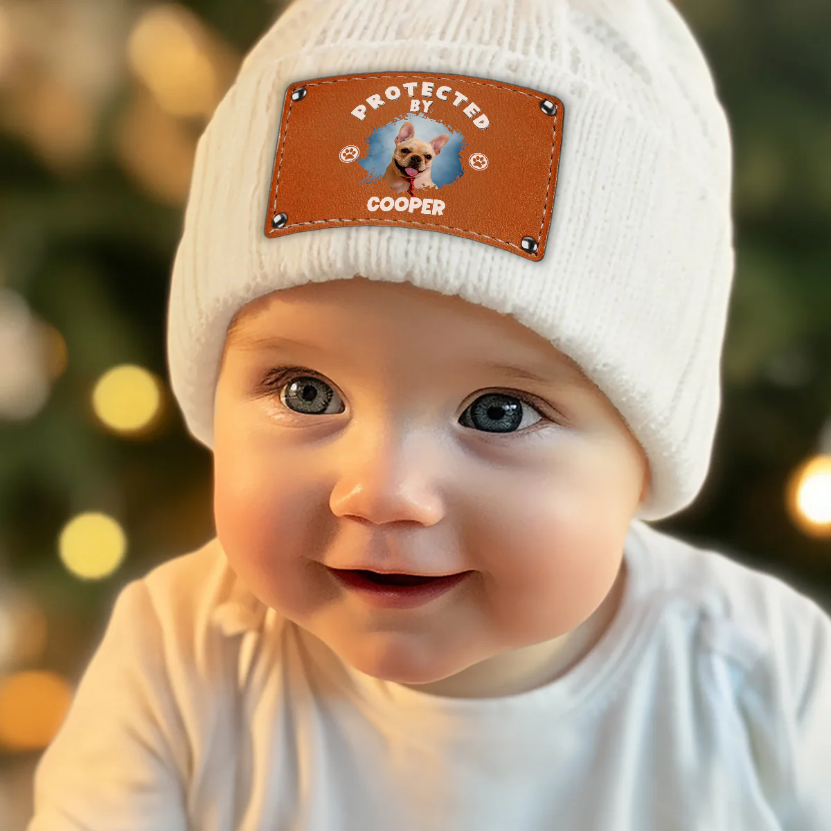 Human Protected By Dogs Photo - Personalized Custom Beanie - Image 5