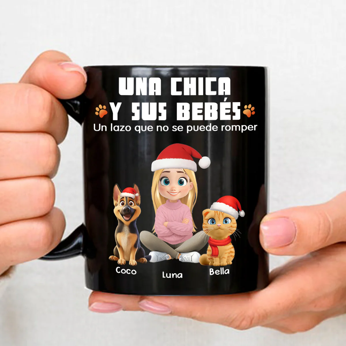 Humano y su bebé – Taza de café personalizada - Image 2