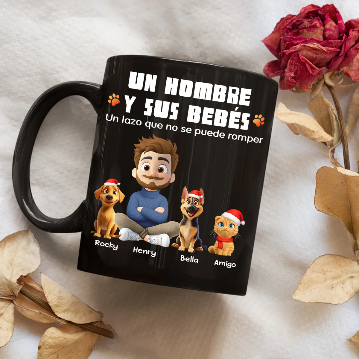 Humano y su bebé – Taza de café personalizada - Image 3