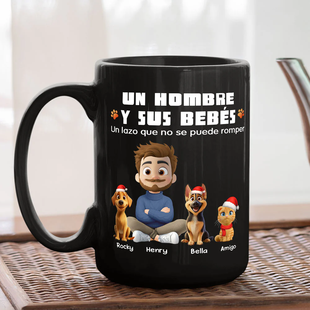 Humano y su bebé – Taza de café personalizada - Image 5