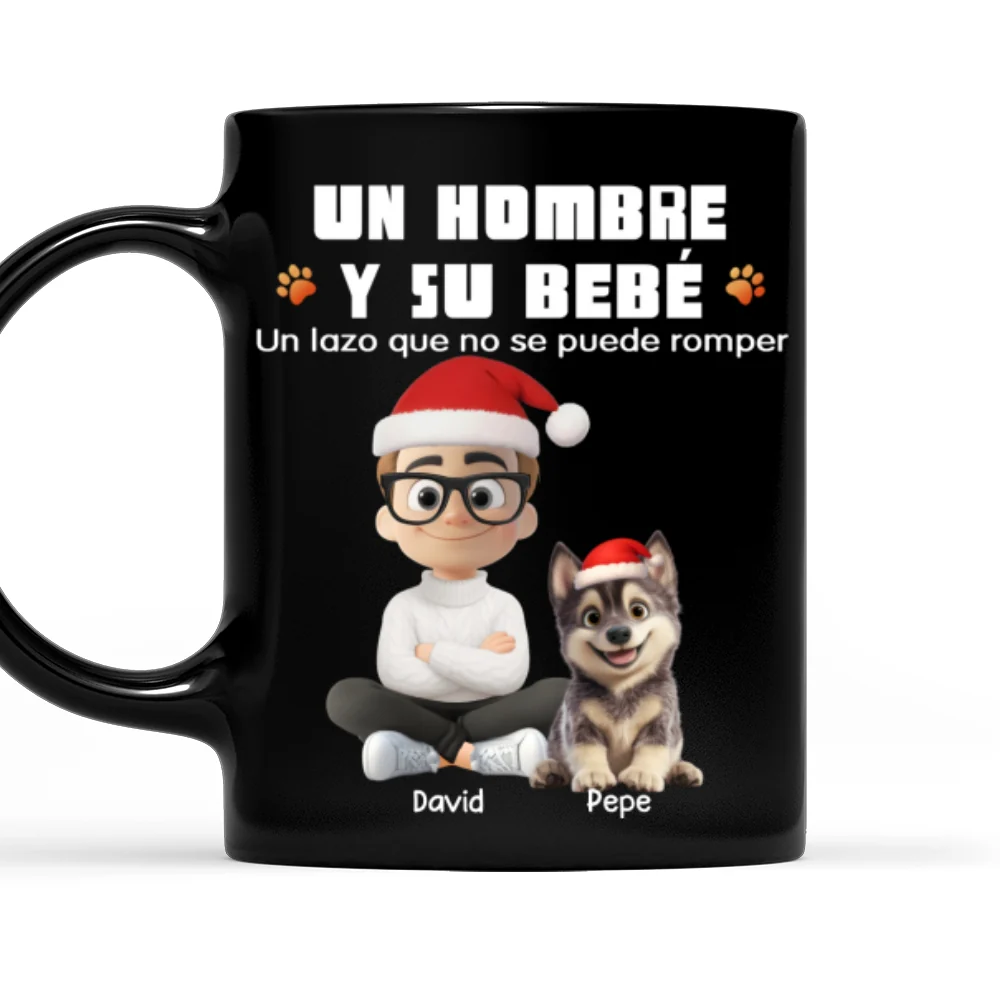 Humano y su bebé – Taza de café personalizada - Image 7