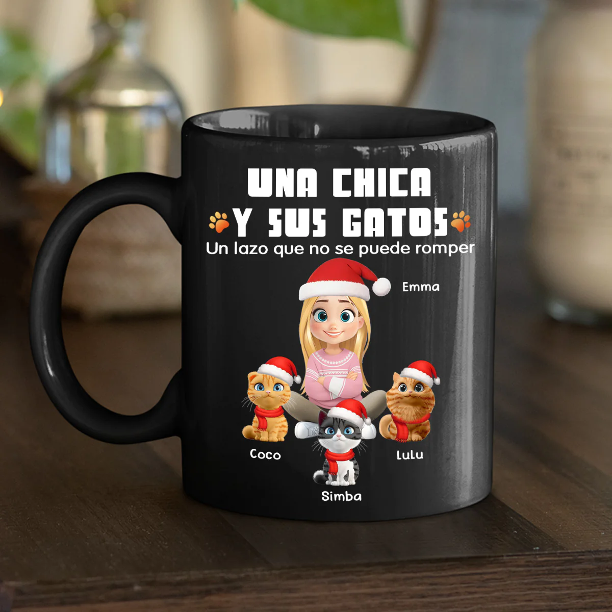 Humano y su gato – Taza de café personalizada - Image 3