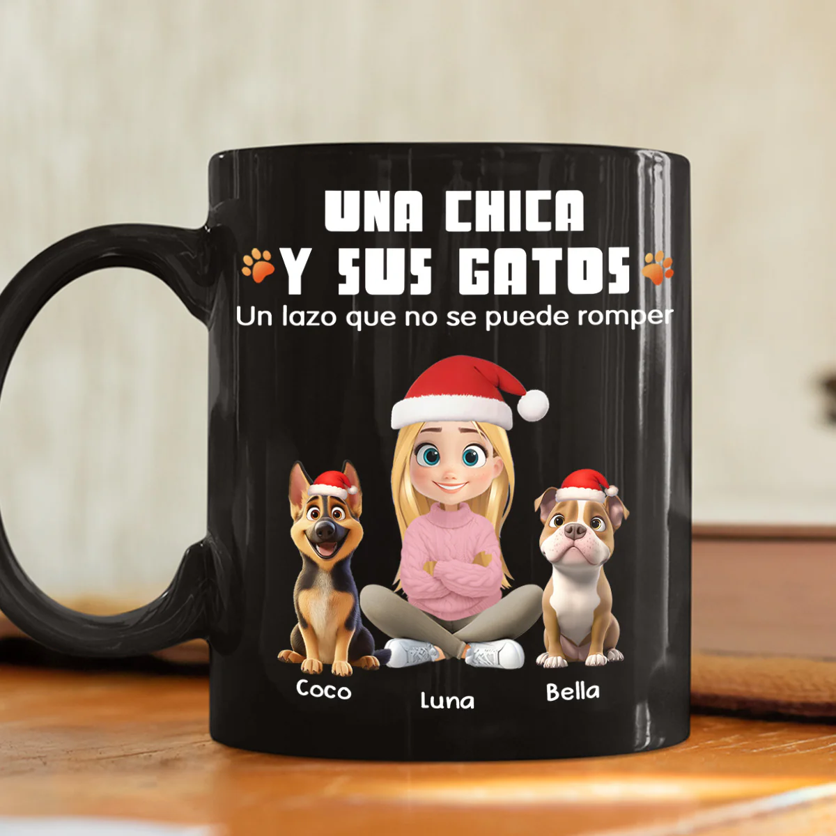 Humano y su perro – Taza de café personalizada - Image 2