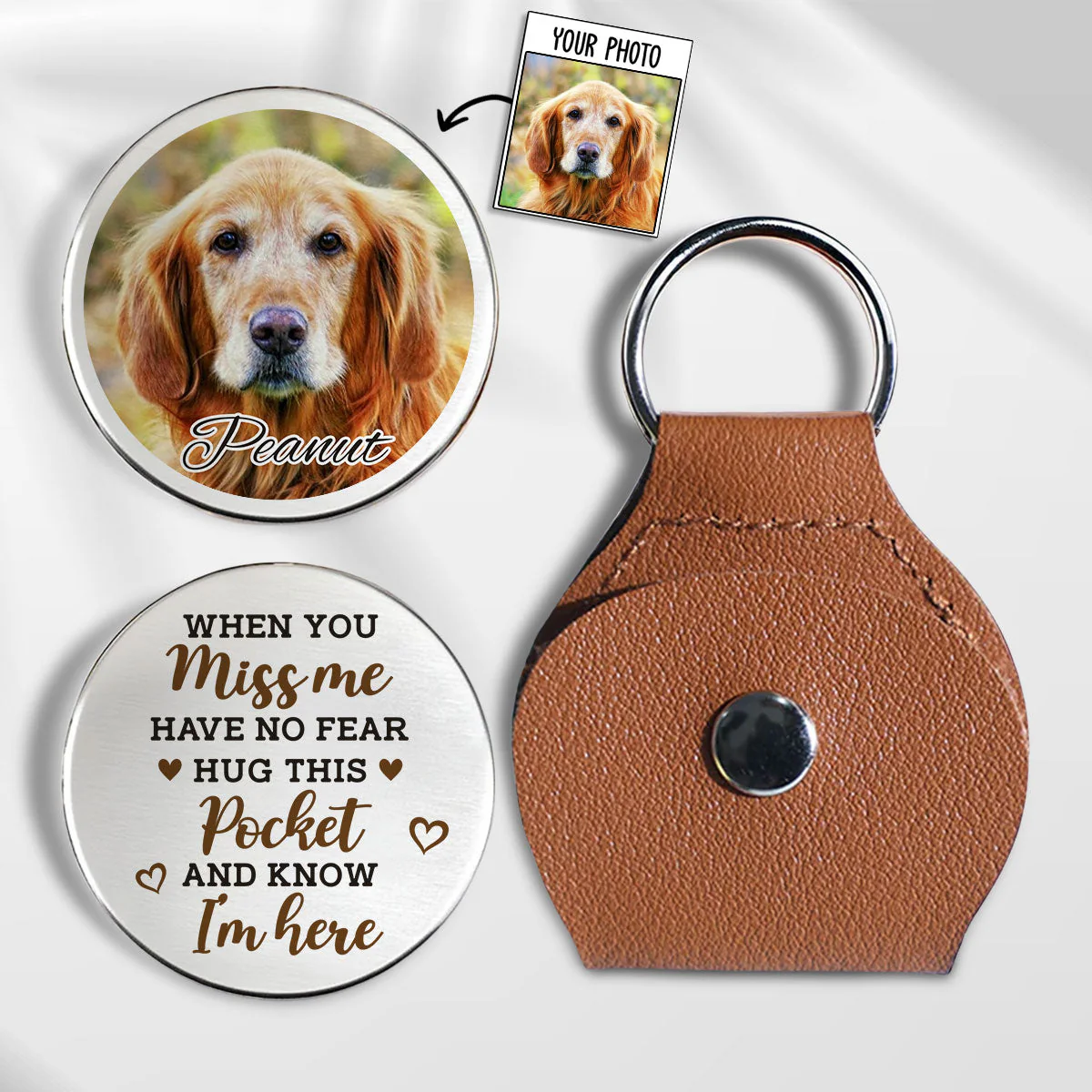 Hus This Pocket And Feel Me Here - Personalized Custom Pocket Hug
