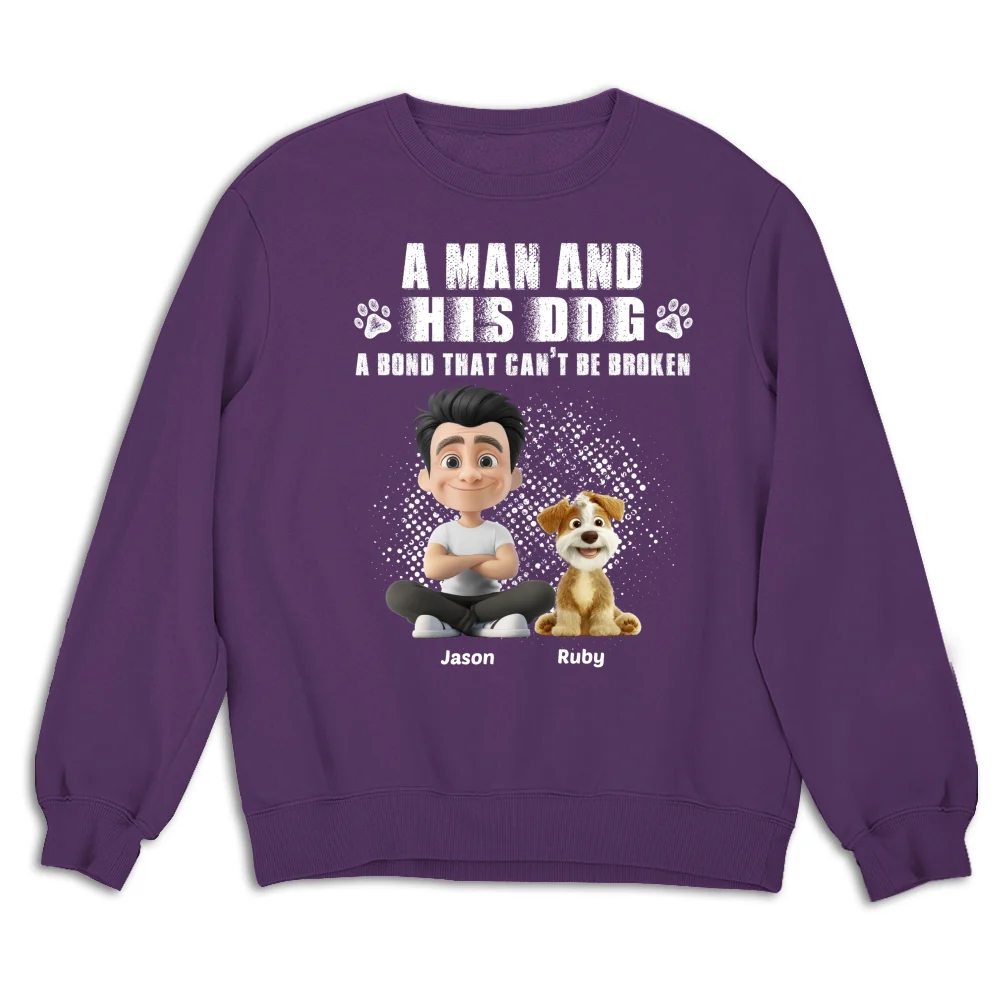 I Am A Dog Dad - Personalized Custom Sweatshirt - Image 8