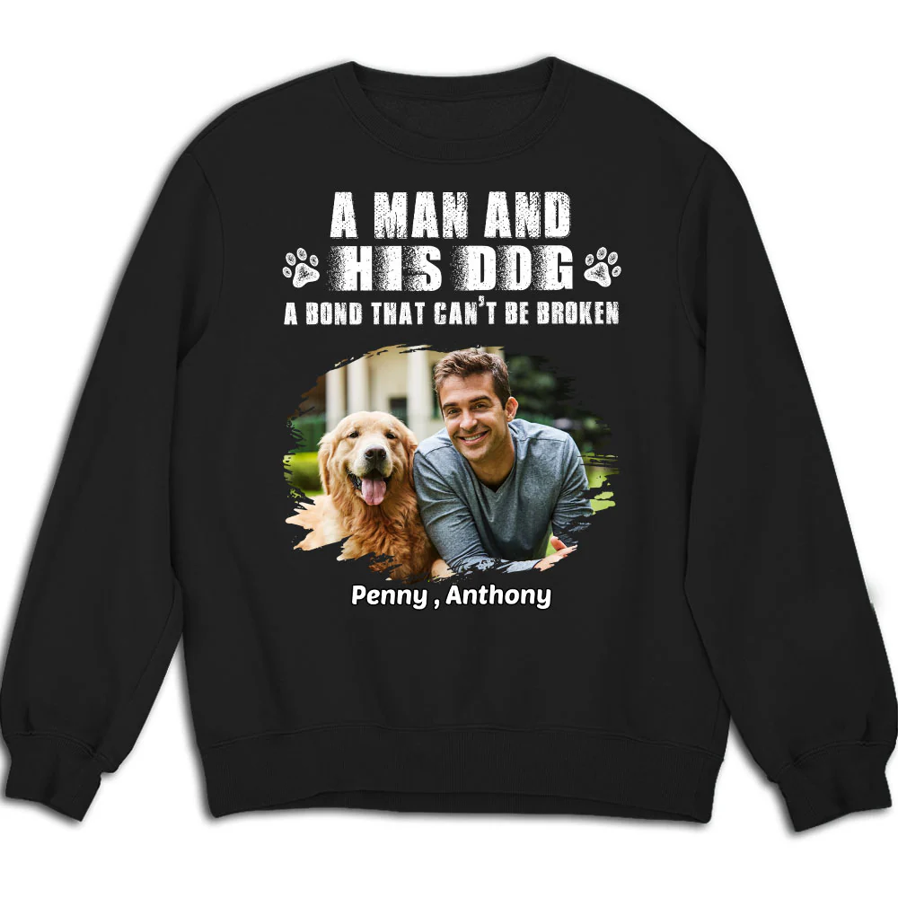 I Am A Dog Dad Photo - Personalized Custom Sweatshirt