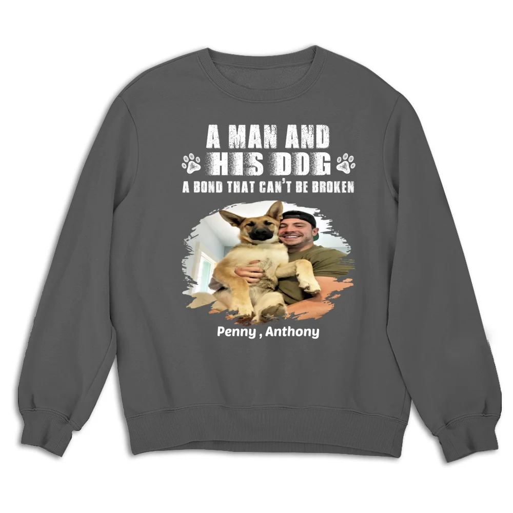 I Am A Dog Dad Photo - Personalized Custom Sweatshirt - Image 6