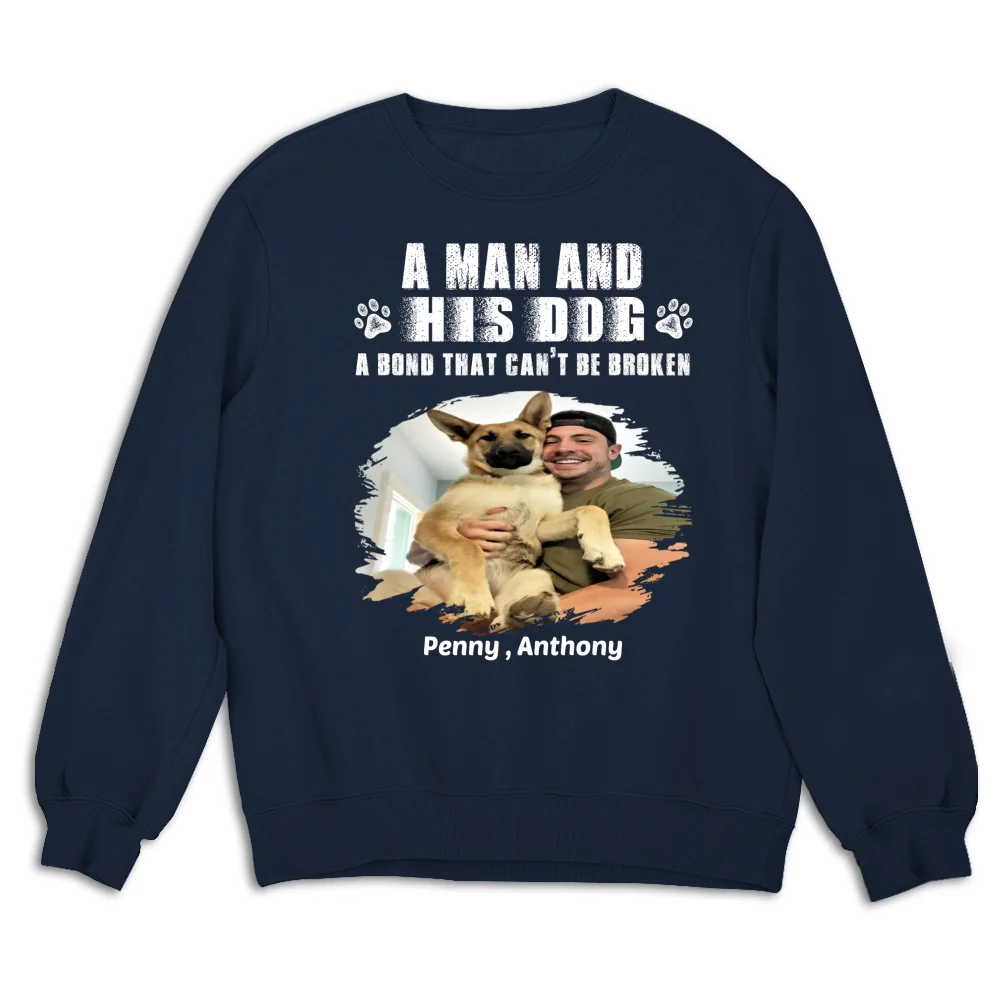 I Am A Dog Dad Photo - Personalized Custom Sweatshirt - Image 7