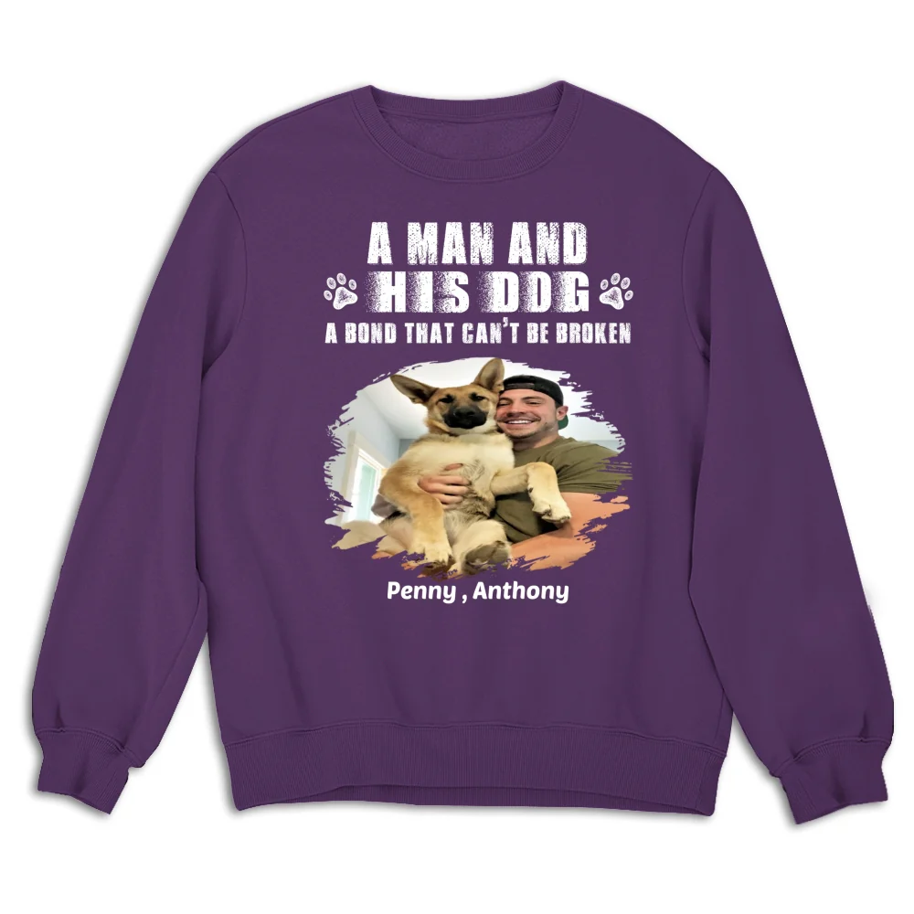 I Am A Dog Dad Photo - Personalized Custom Sweatshirt - Image 8