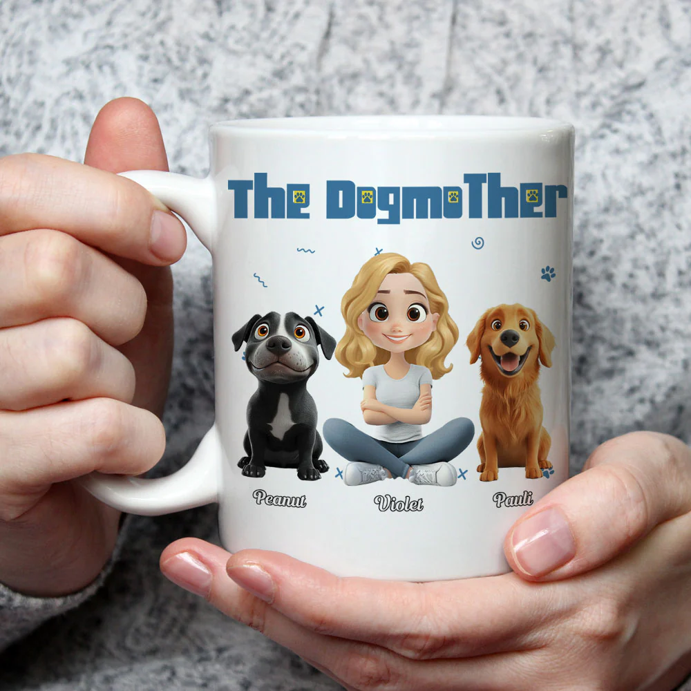 I Am The Dogmother - Personalized Custom Coffee Mug - Image 2
