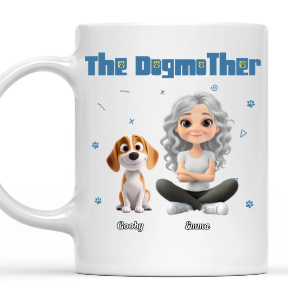 I Am The Dogmother - Personalized Custom Coffee Mug - Image 7