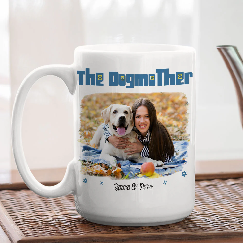 I Am The Dogmother Photo - Personalized Custom Coffee Mug - Image 3