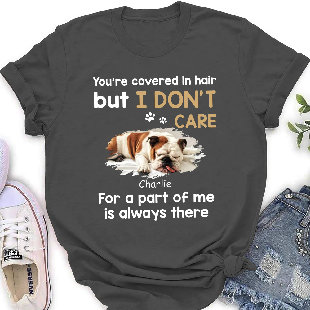 I Do Not Care Photo - Personalized Custom Women's T-shirt - Image 3