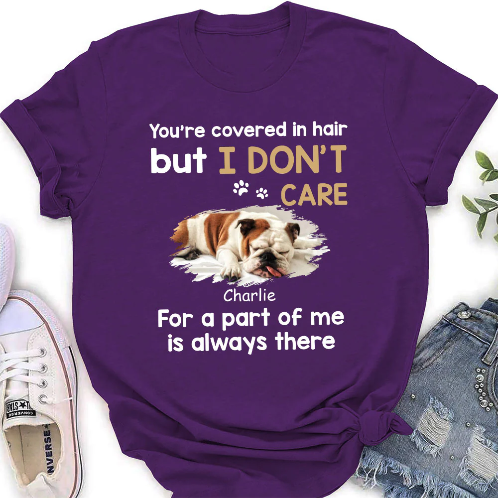 I Do Not Care Photo - Personalized Custom Women's T-shirt - Image 4