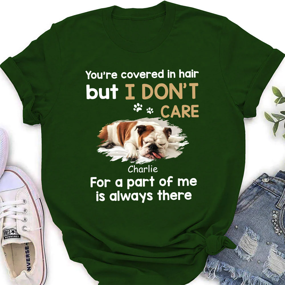 I Do Not Care Photo - Personalized Custom Women's T-shirt - Image 5