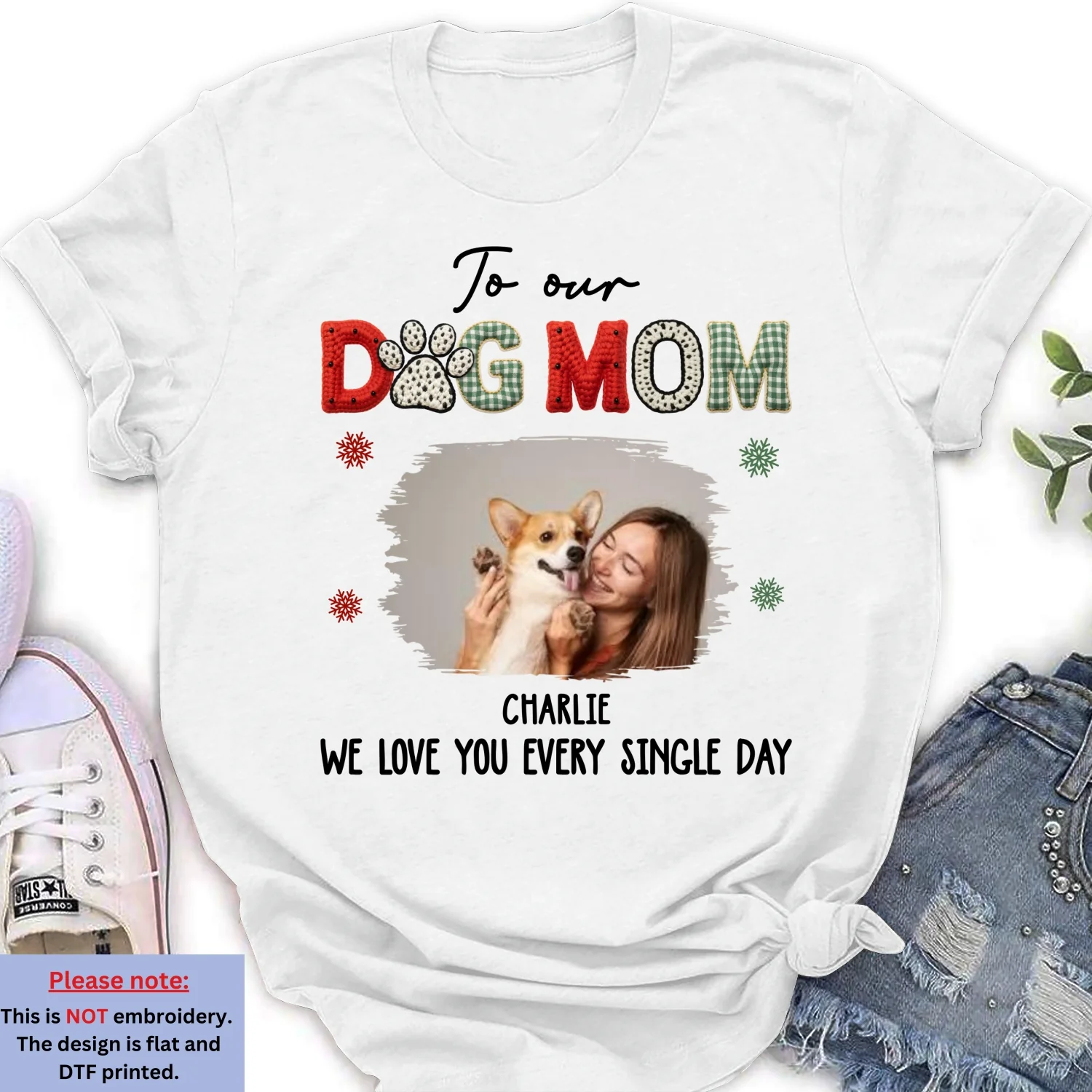 I Hear Bells Jingle Photo - Personalized Custom 3D Effect Women's T-Shirt - Image 2