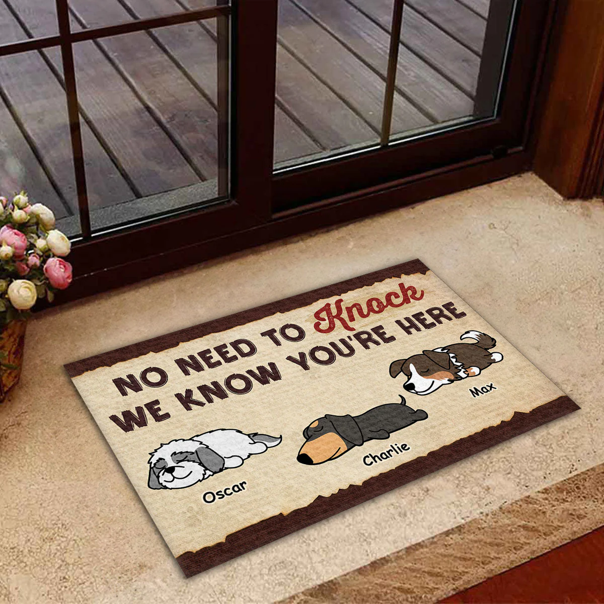 I Know You Are Here - Personalized Custom Doormat - Image 4