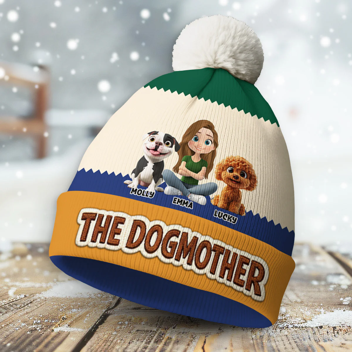 I Like It This Way - Personalized Custom 3D Effect Bobble Beanie Hat - Image 4