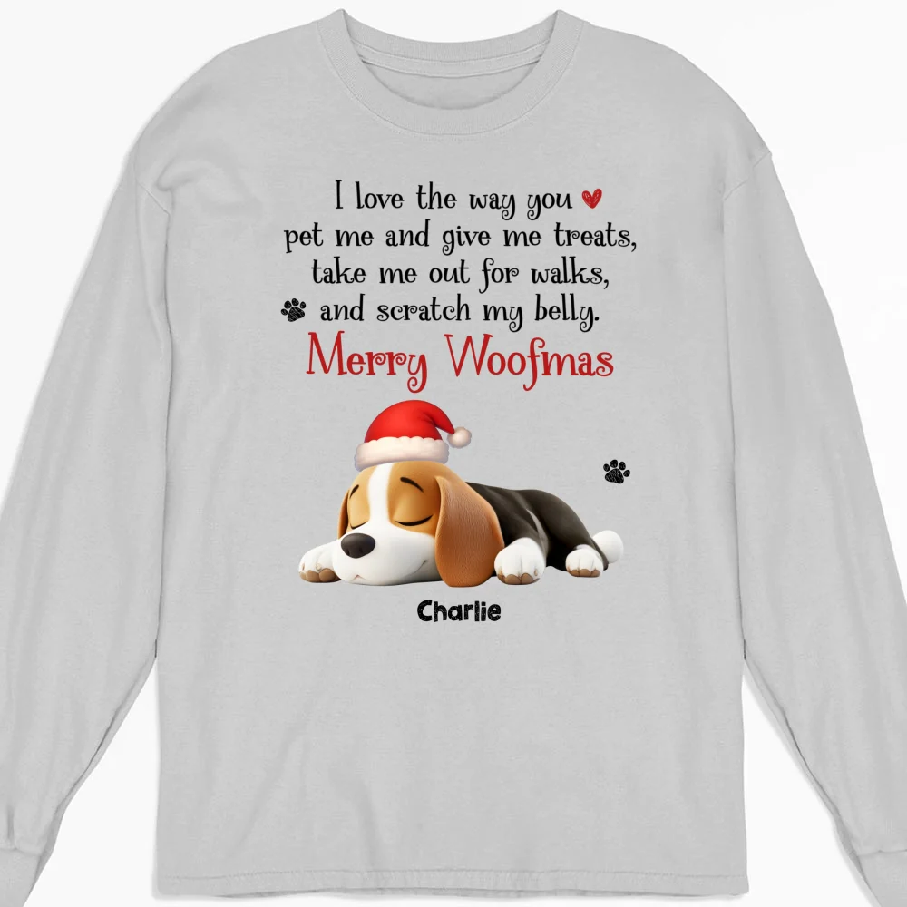 I Love You All The Way - Personalized Custom Long Sleeve T-shirt - Image 3