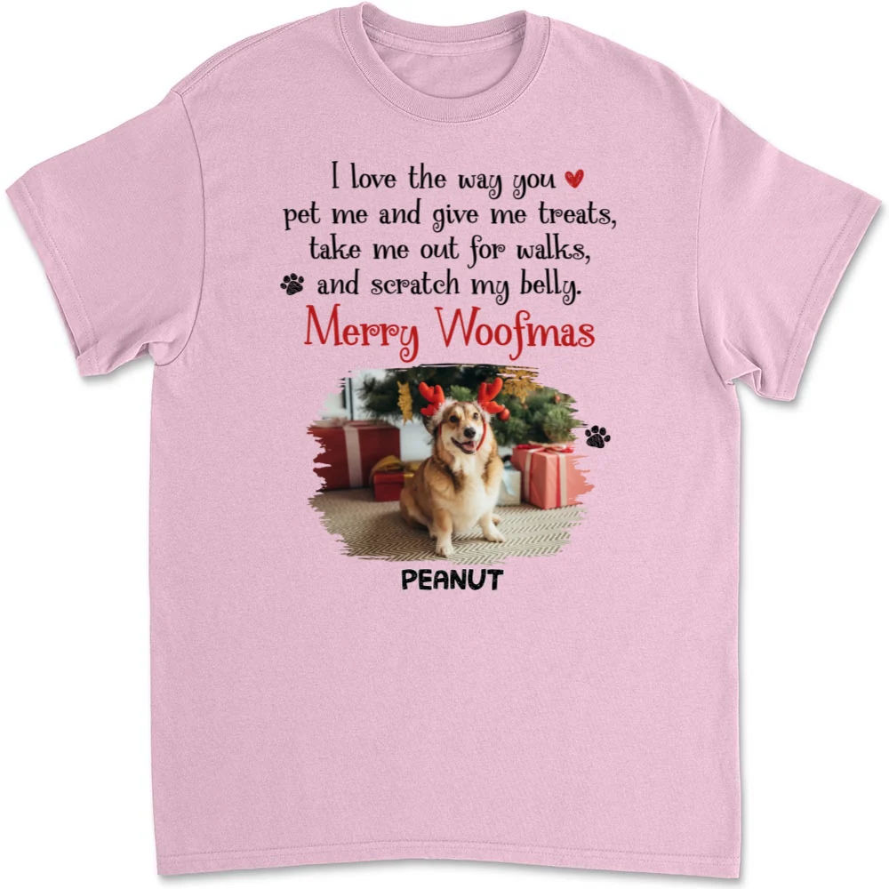 I Love You All The Way Photo - Personalized Custom Unisex T-shirt - Image 5