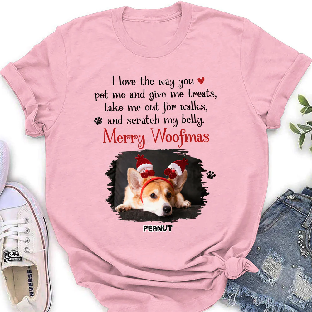 I Love You All The Way Photo - Personalized Custom Women's T-shirt