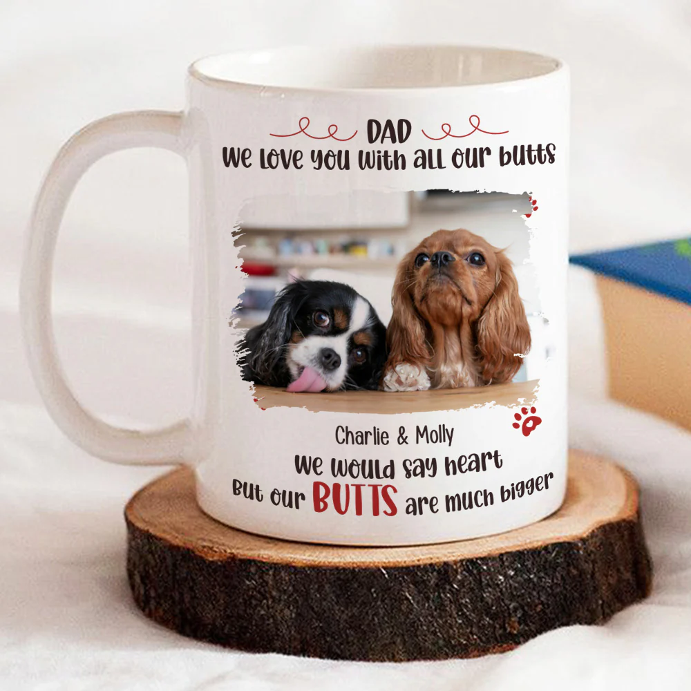 I Love You With All My Heart Photo - Personalized Custom Coffee Mug - Image 4