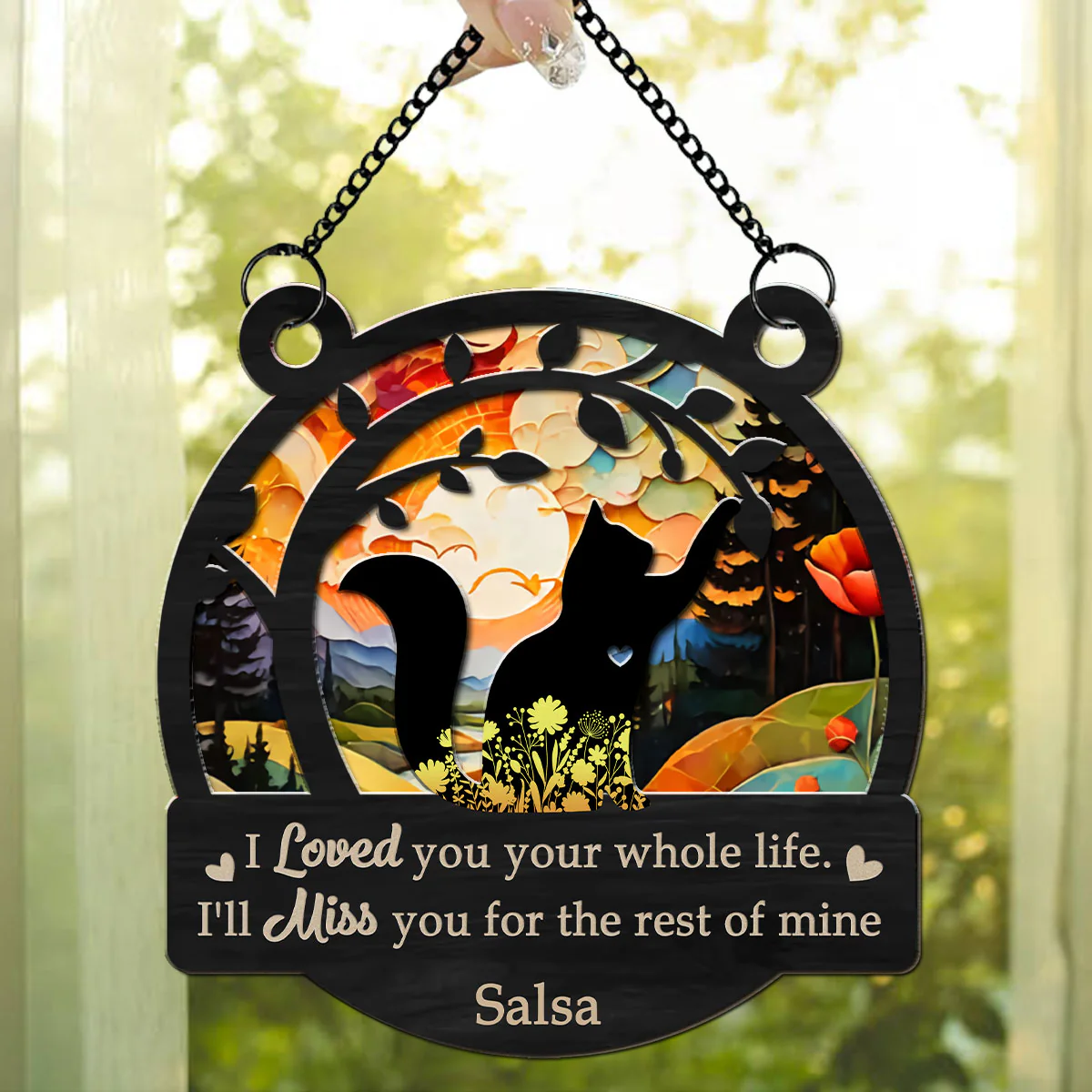 I Loved Your Whole Life - Personalized Custom Suncatcher - Image 2