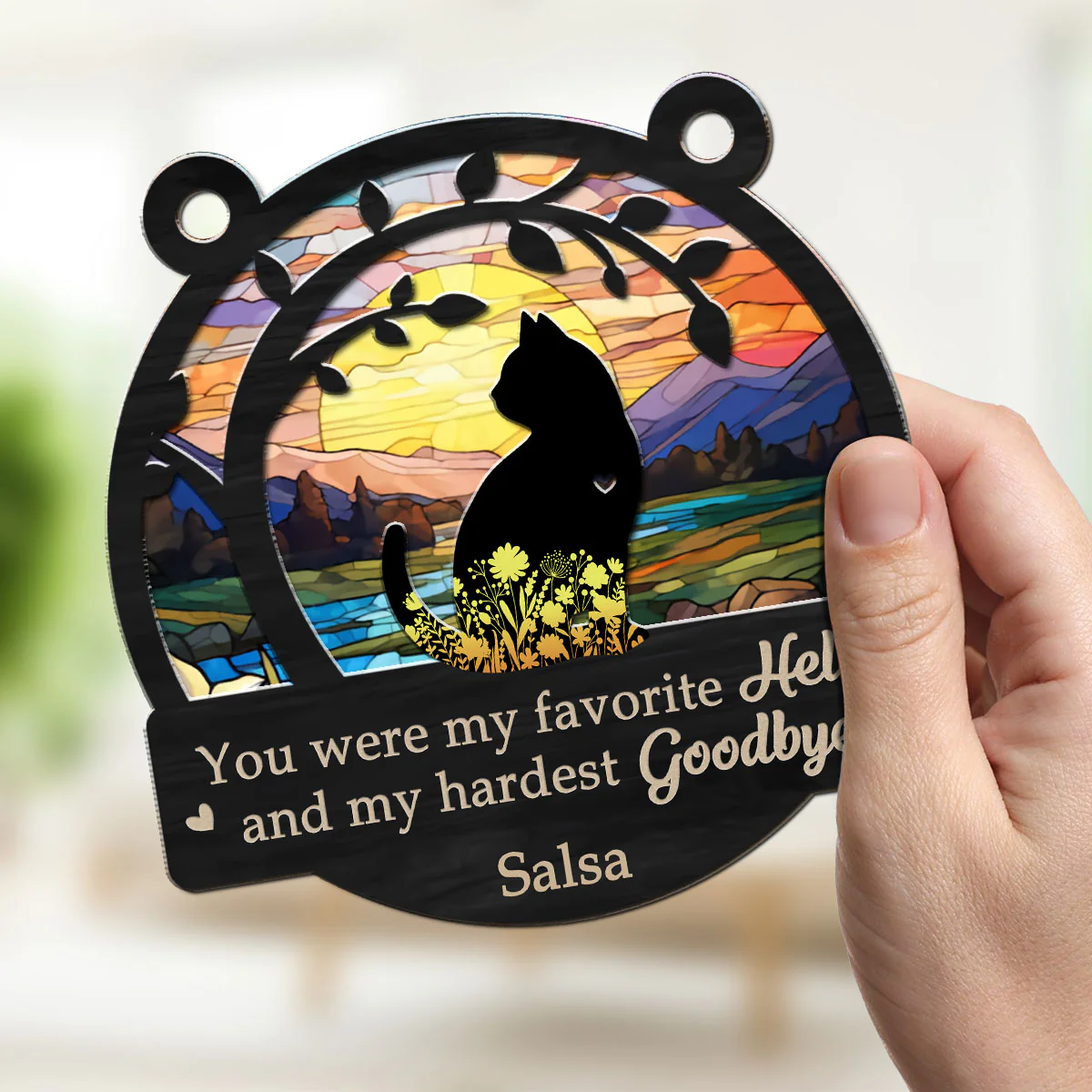 I Loved Your Whole Life - Personalized Custom Suncatcher - Image 4