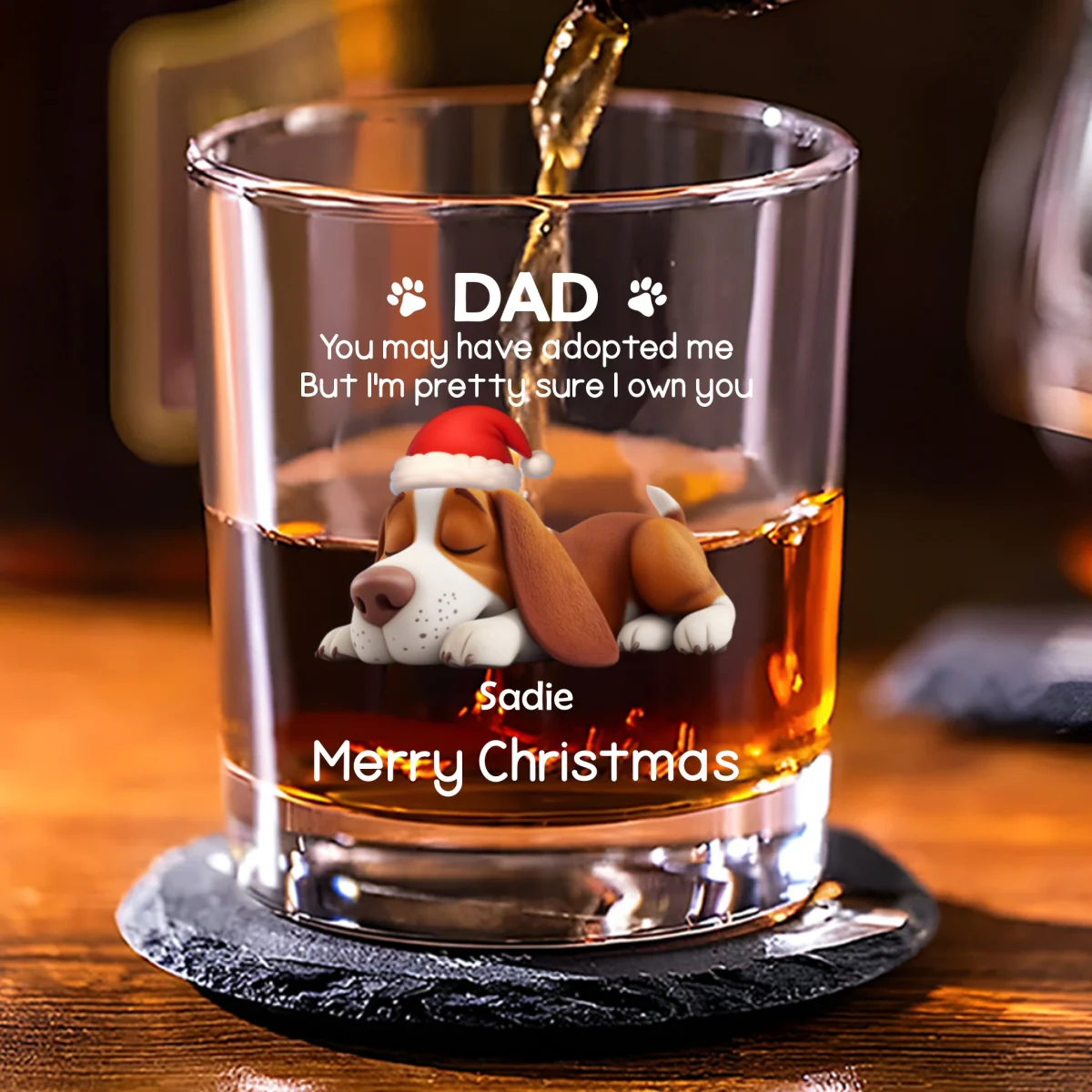 I Own You For Sure Snow Ver - Personalized Custom Whiskey Glass - Image 7