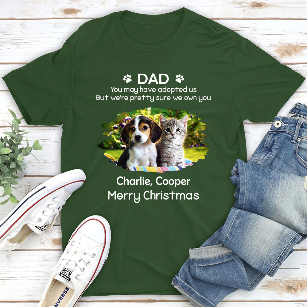 I Own You Fur Snow Ver Photo - Personalized Custom Unisex T-shirt - Image 2