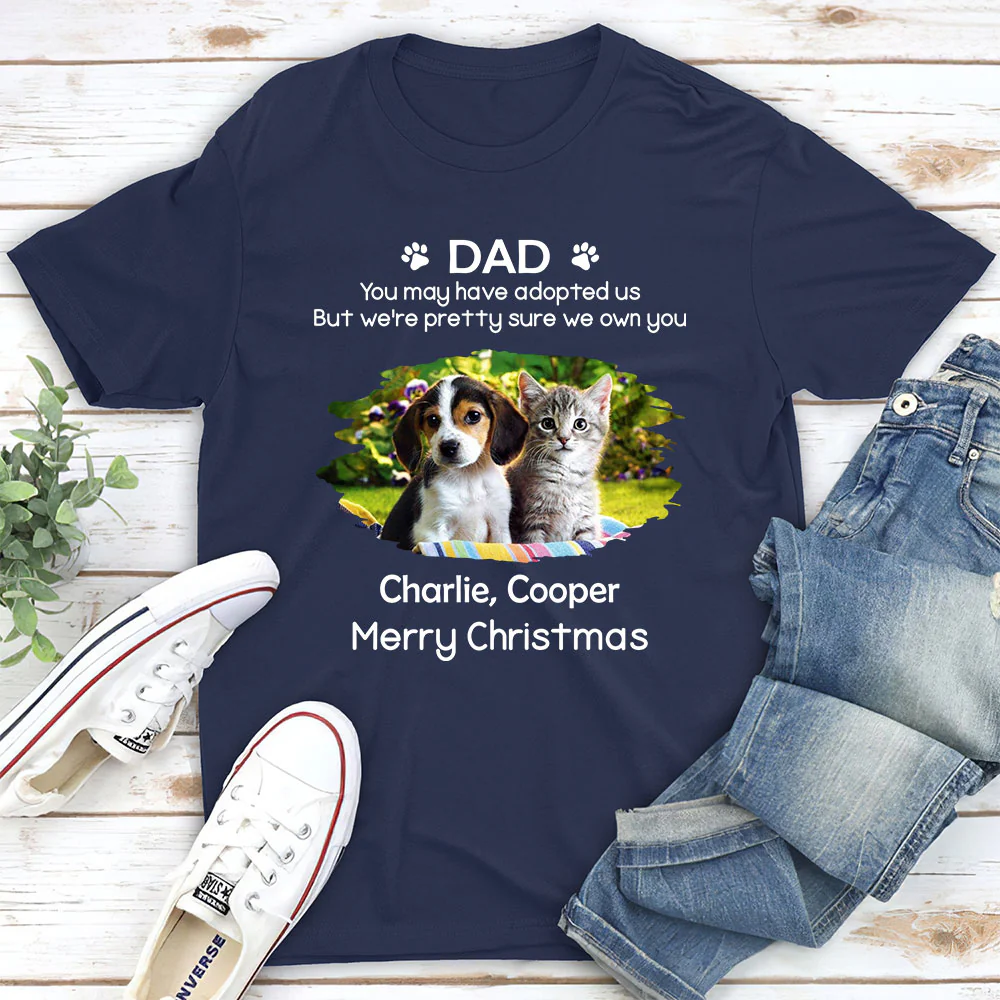 I Own You Fur Snow Ver Photo - Personalized Custom Unisex T-shirt - Image 3