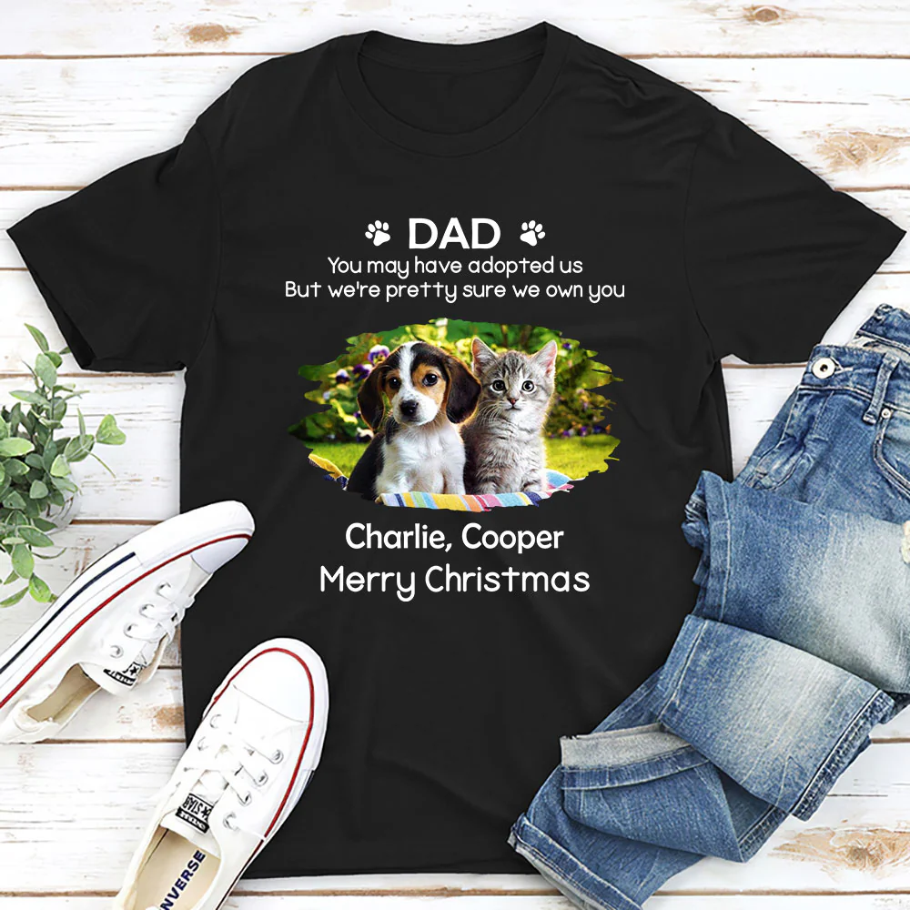 I Own You Fur Snow Ver Photo - Personalized Custom Unisex T-shirt - Image 4