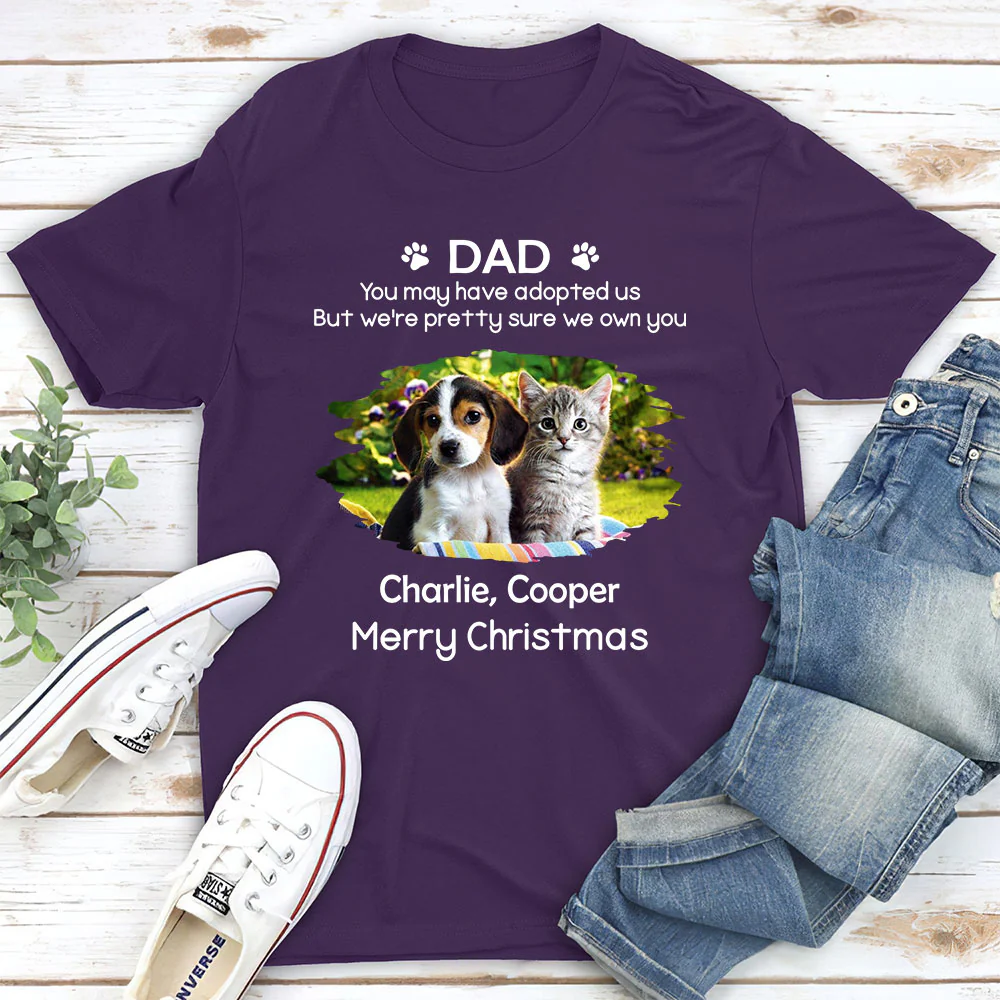 I Own You Fur Snow Ver Photo - Personalized Custom Unisex T-shirt - Image 5