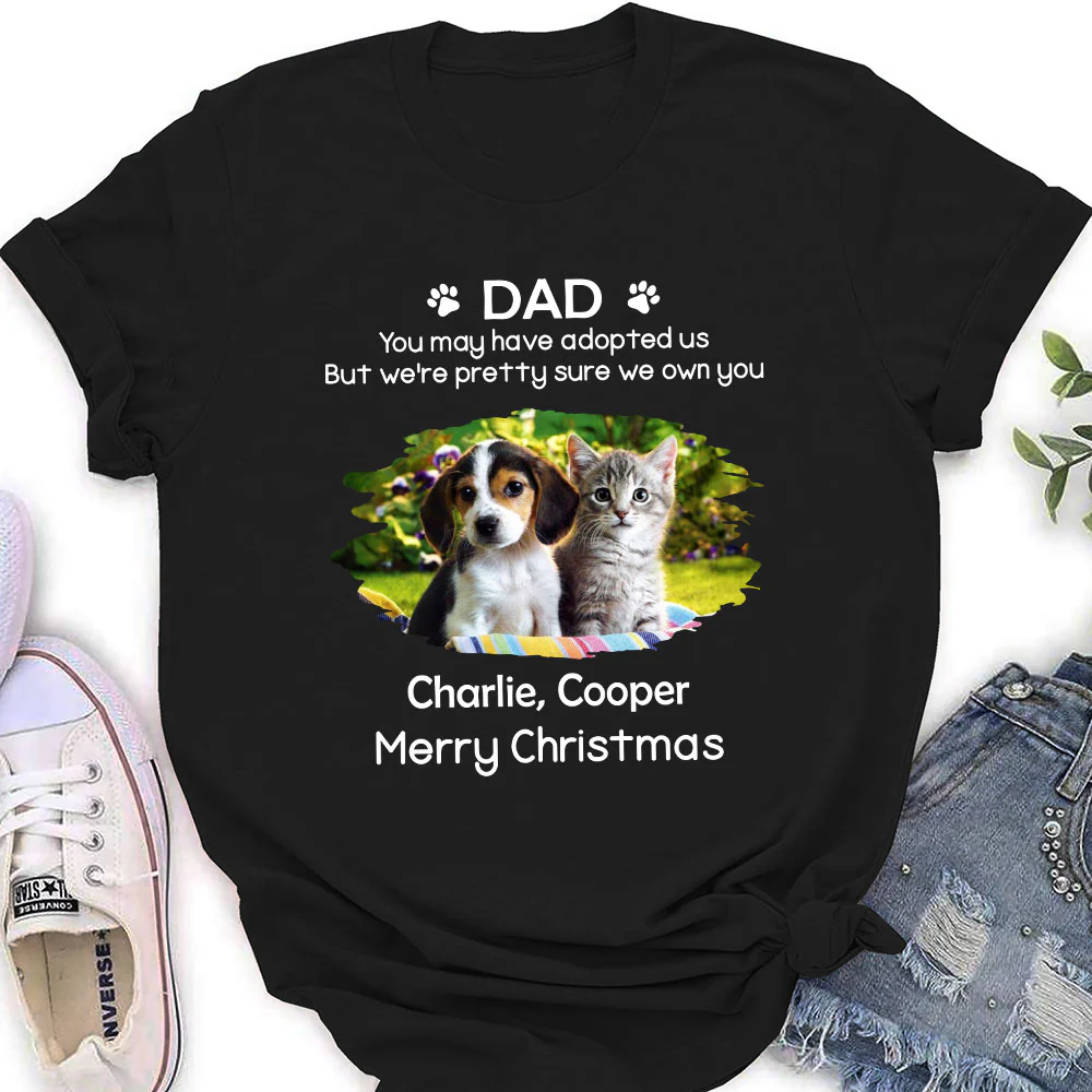 I Own You Fur Snow Ver Photo - Personalized Custom Women's T-Shirt - Image 3