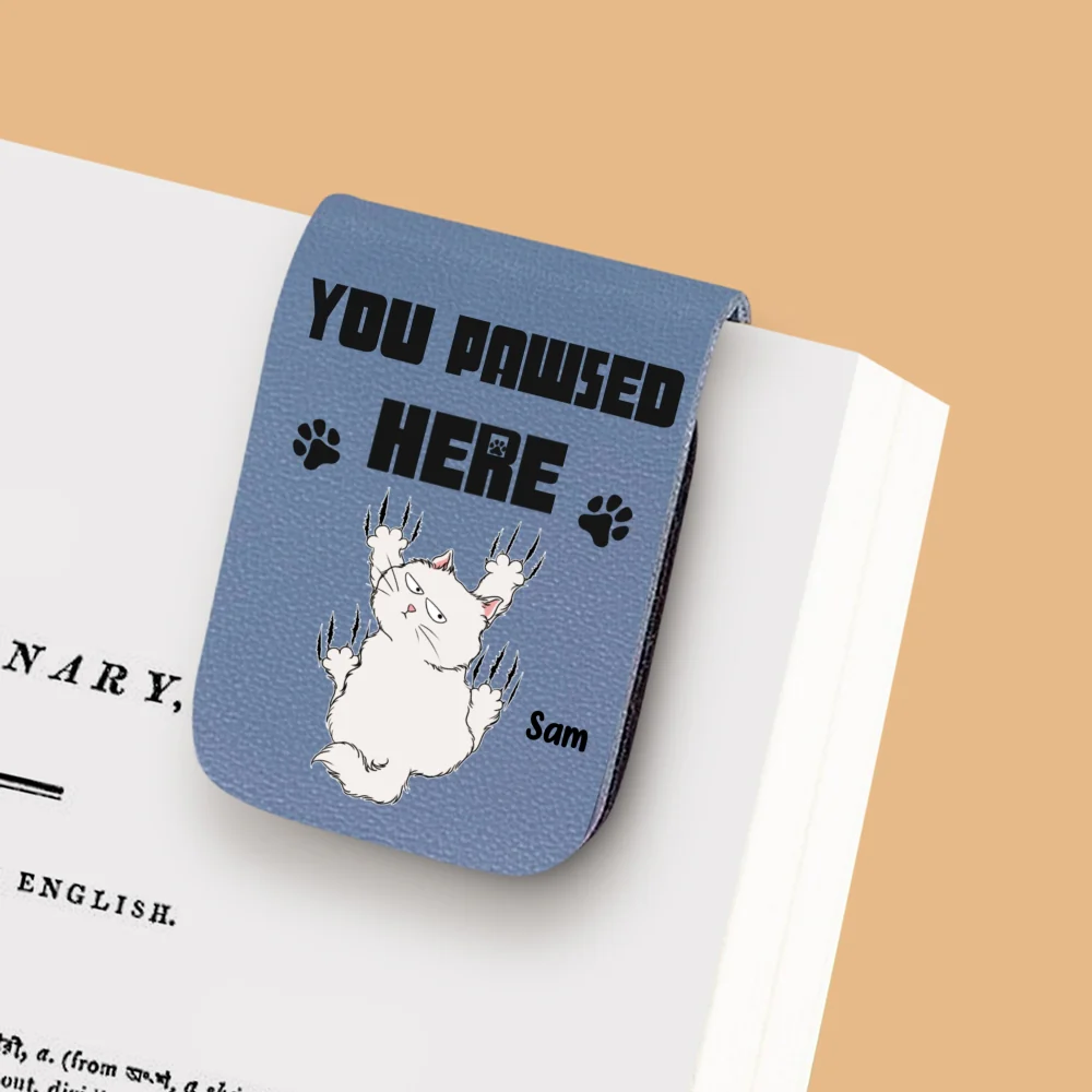 I Scratched Here - Personalized Custom Leather Bookmark - Image 7