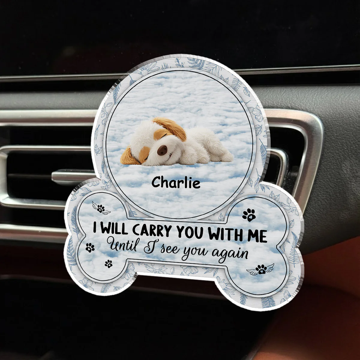 I Will Carry You With Me - Personalized Custom Car Vent Clip - Image 2