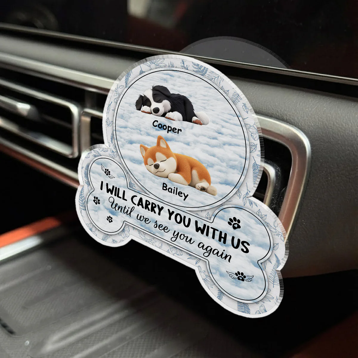 I Will Carry You With Me - Personalized Custom Car Vent Clip - Image 3