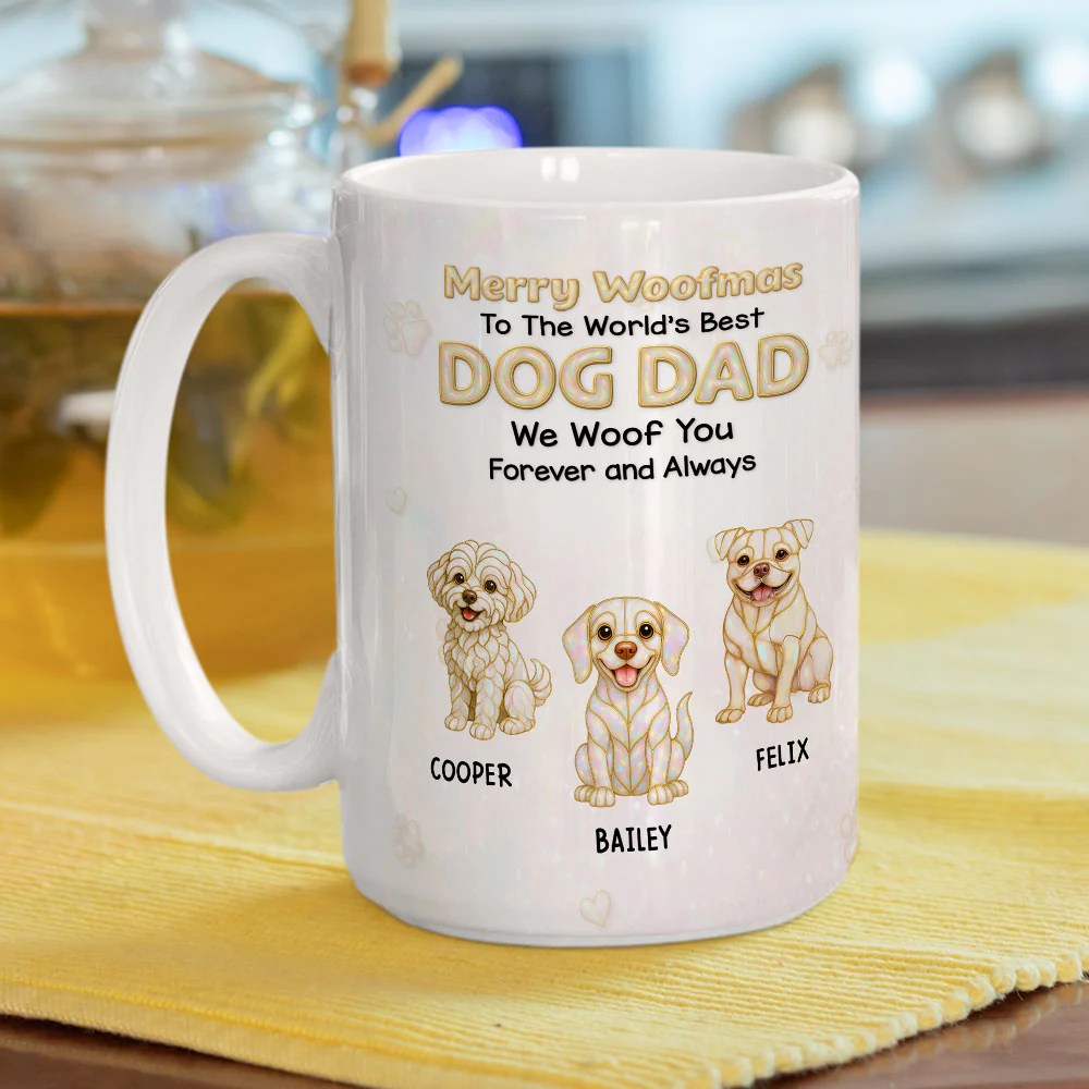I Woof You Forever And Always - Personalized Custom Coffee Mug - Image 6
