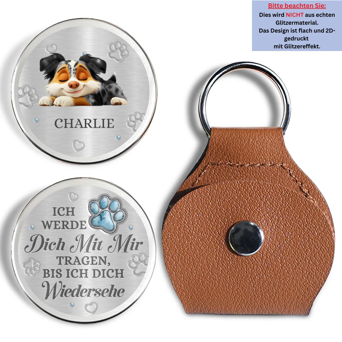 Ich werde dich mit mir tragen - Personalisierter 3D-Effekt Taschenumarmung - Image 6