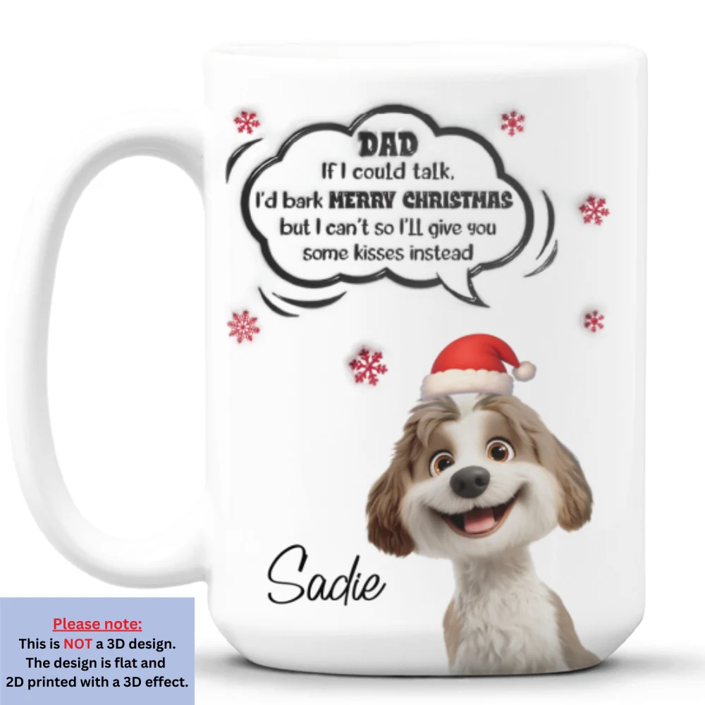 If I Could Talk - Personalized Custom 3D Inflated Effect Mug - Image 8