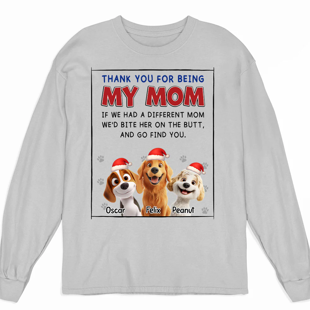If I Had A Different Mom Christmas - Personalized Custom Long Sleeve T-shirt