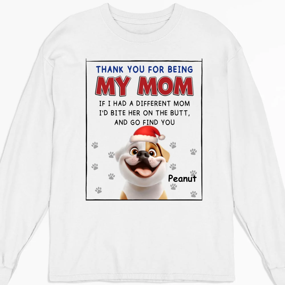 If I Had A Different Mom Christmas - Personalized Custom Long Sleeve T-shirt - Image 4