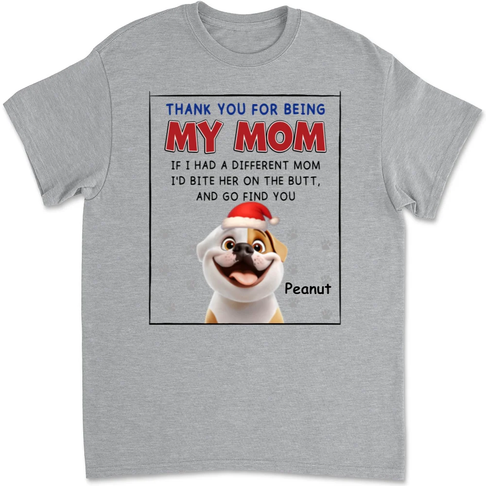 If I Had A Different Mom Christmas - Personalized Custom Unisex T-shirt - Image 5