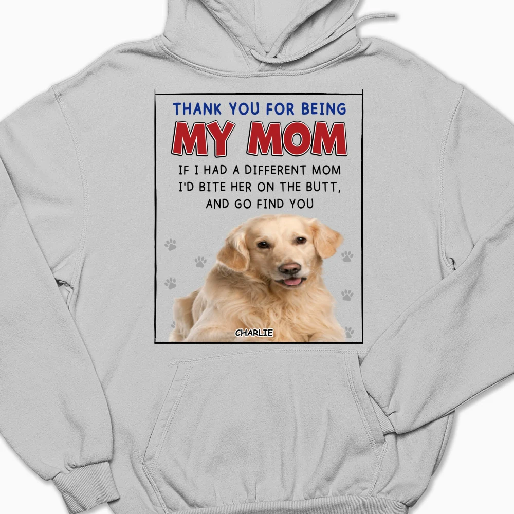 If I Had A Different Mom Christmas Photo - Personalized Custom Hoodie - Image 3