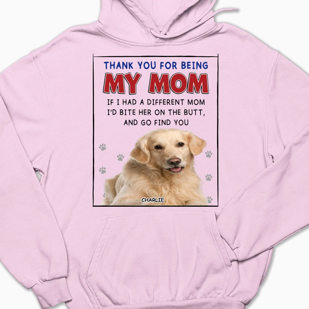 If I Had A Different Mom Christmas Photo - Personalized Custom Hoodie - Image 5